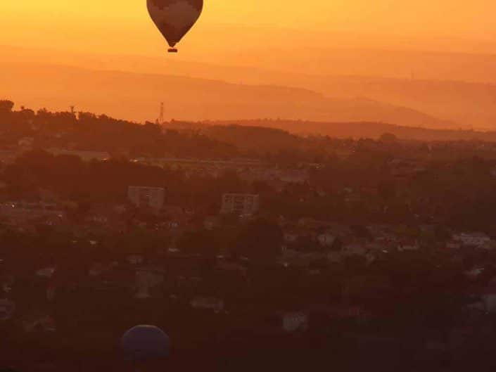 Montgolfières au dessus d'Annonay