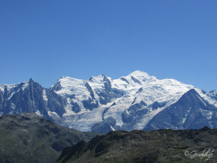 Le Mont-Blanc et ses sommets