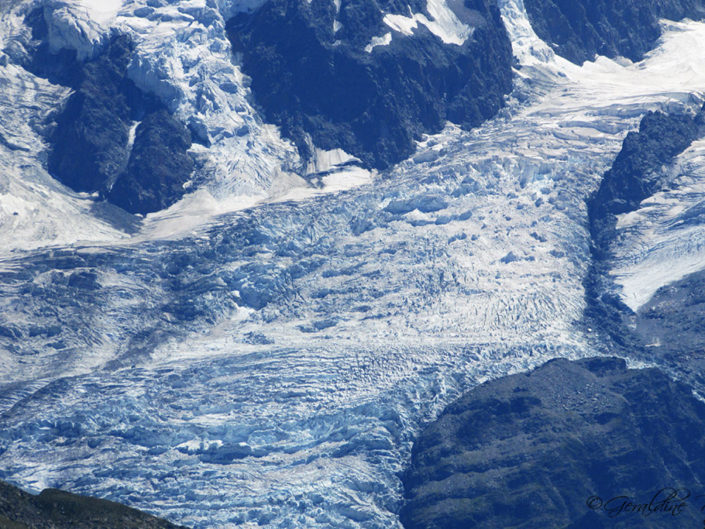 Glacier sous le Mont-Blanc