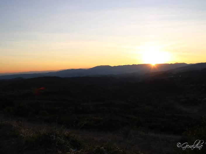 Coucher de soleil depuis l'Escrinet