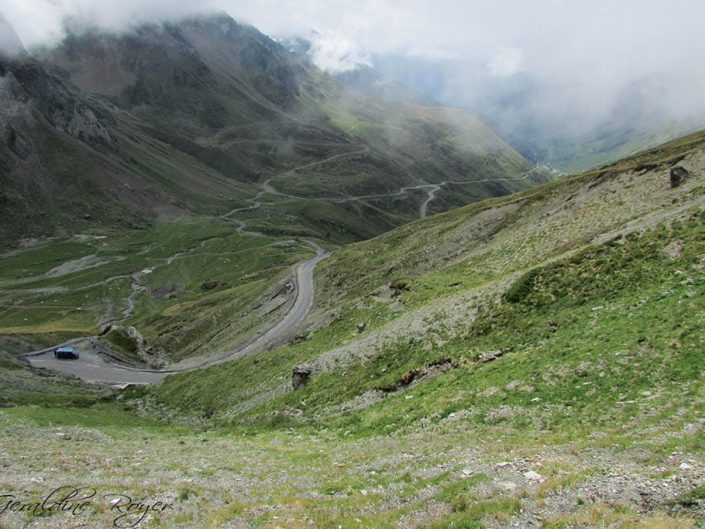 Les virages du col de Tourmalet