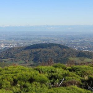 Vue Montmiandon et Annonay depuis la Croix de Chirol