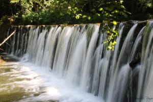 Chute d'eau sur la Cance