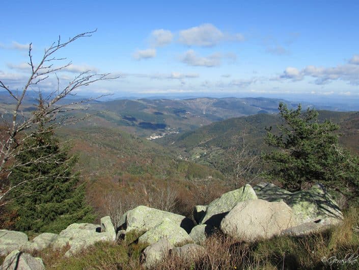 Vue autour du Mont Gerbier De Joncs