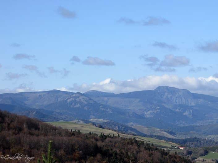 Vue sur le Mont Mézenc