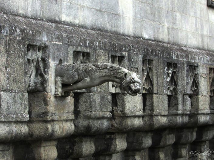 Une gargouille sur le chateau des ducs de bretagne